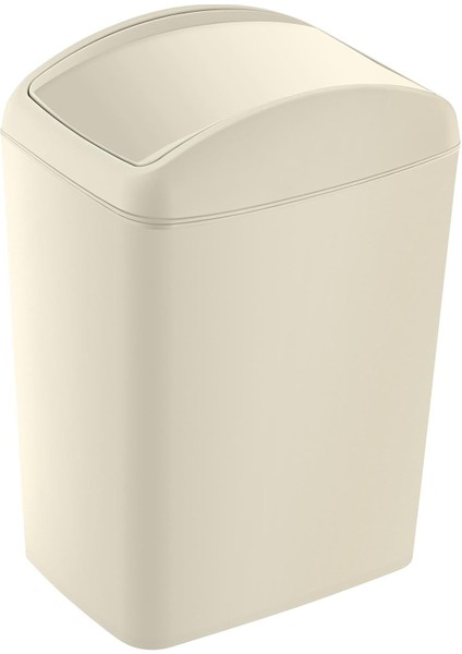 Soft Çöp Kutusu Döner Kapak Latte 5 Lt - Latte, Çok Amaçlı Döner Kapaklı Çöp Kovası