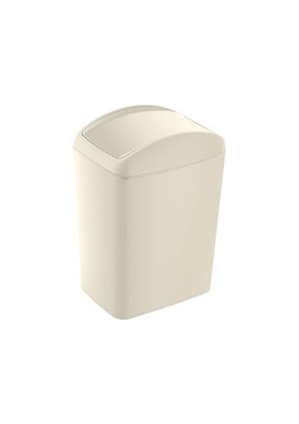 Soft Çöp Kutusu Döner Kapak Latte 5 Lt - Latte, Çok Amaçlı Döner Kapaklı Çöp Kovası