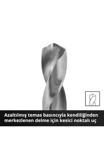 Orijinal S-Case 10 Parça Metal Matkap Ucu Seti (Hss 4241 Çelikten Yapılmış, E 6.3 Sap, 135° Bölünmüş Nokta Uç, Rulo Halinde Haddelenmiş N Tipi Spiral, Saklama Kutusu Dahil)