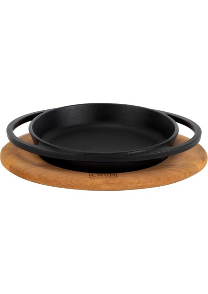 Pişirme Kabı Lv Eco Y Tv 12 K4 Yuvarlak Tabak Çanak ve Tabak, Ahşap, Çap 12 Cm, Dökme Demir, Siyah
