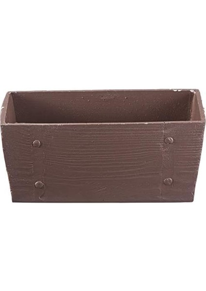 Menashop UV-1013-2 Ahşap Desen Vazo