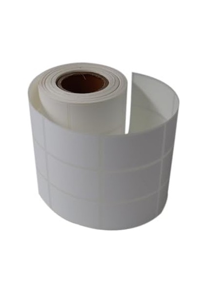 Etiketler , Hazır Al Hızlı Al Pp Opak Etiket 30MM x 50MM Ruloda 1500 Adet Yan Yana 3 Lü 40MM Kuka Çapında Yırtılmaya Dayanıklı Etiket