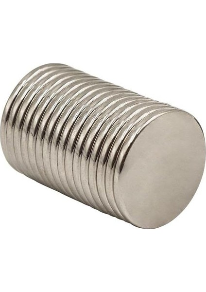 Menashop Magneteksan Ø12X3 mm Neodyum Silindirik Mıknatıs - 10 Adet Set