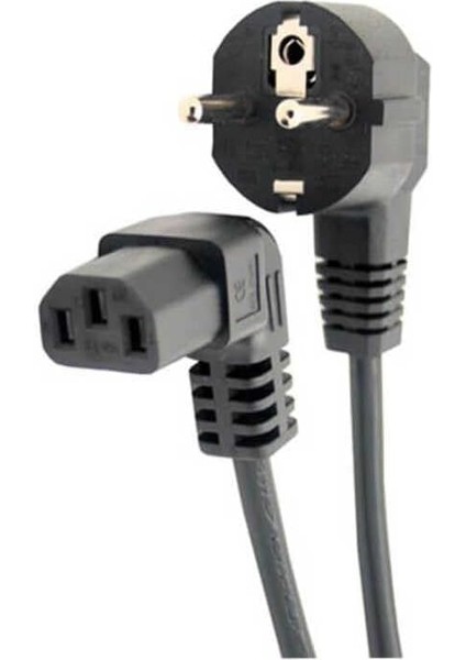 Power Kablo - 90 Derece L Uç - Dik Açılı - Standart Power Kablosu - 1.8 mt
