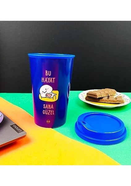 Bu Hayat Sana Güzel Tasarımlı Plastik Kahve Bardağı fiyatları