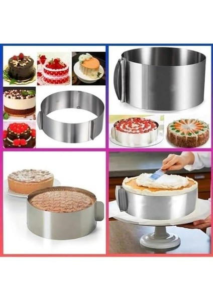 Home Paslanmaz Çelikten Ayarlanabilir Kek ve Pasta Kalıbı,ayarlanabilir Kek Çemberi,ayarlı Ekmek Kalıbı,pastacılık ve Dekokrasyon Için Çelik Paslanmaz Ayarlı Kek Kalıbı modelleri