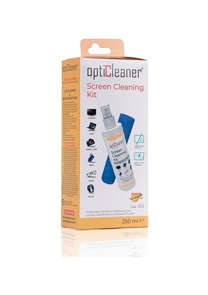 Since 2003 LCD Temizleme Seti: Elektronik Cihazlar Için 250ML + Temizleme Bezi! Laptop, Tablet, Tv, Telefon, Gözlük, Yazıcı, Kamera Için Doğal, Koruyucu ve Parlatıcı Temizlik! modelleri