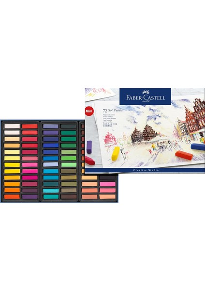 Creative Studio Mini Toz Pastel Boya (Soft), 72 Renk, Yarım Boy Yeni