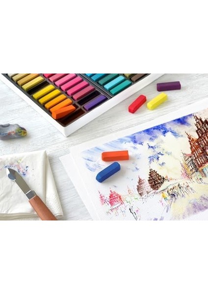 Creative Studio Mini Toz Pastel Boya (Soft), 72 Renk, Yarım Boy Yeni