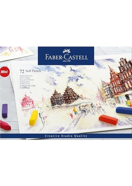 Creative Studio Mini Toz Pastel Boya (Soft), 72 Renk, Yarım Boy Yeni