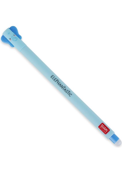 - Silinebilir Jel Kalem, Folyo Kullanmadan Mürekkebi Çıkarmak Için Uçta Küre - Termosensible Mavi Mürekkep, Uç Çapı 0,7 mm - Fil Teması, EP0018