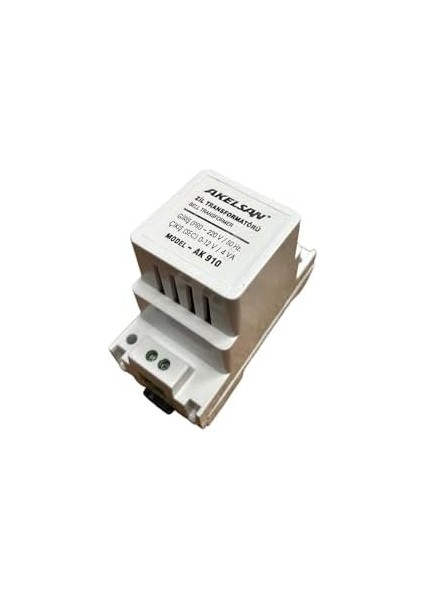 Menashop Akelsan Zil Trafosu 4-8-12V /4VA AK-910 Kapı Zili Trafosu,transformator,güç Kaynağı Bell Transformer