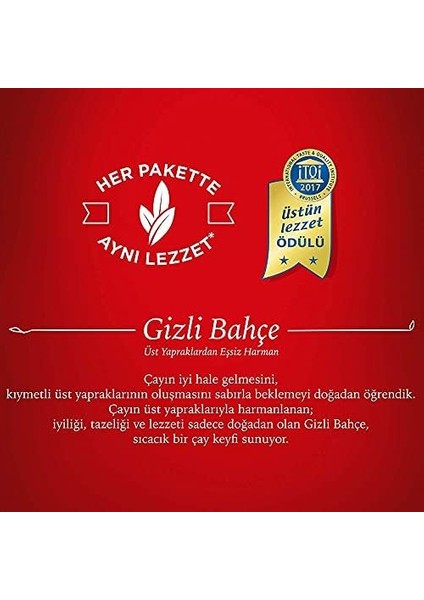 Gizli Bahçe Demlik Poşet Siyah Çay (Klasik, 100 Adet)