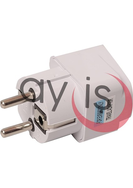 Evrensel Adaptör Seyahat Fişi Beyaz Ab Normu - 250V Ac 10~16A