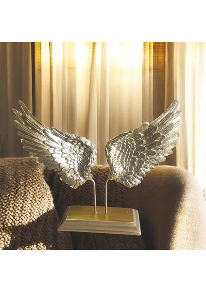 25 cm -30 cm LIK Ebatlarda Kırılmaz Polyester,melek Kanadı Desenli Biblo indirimleri