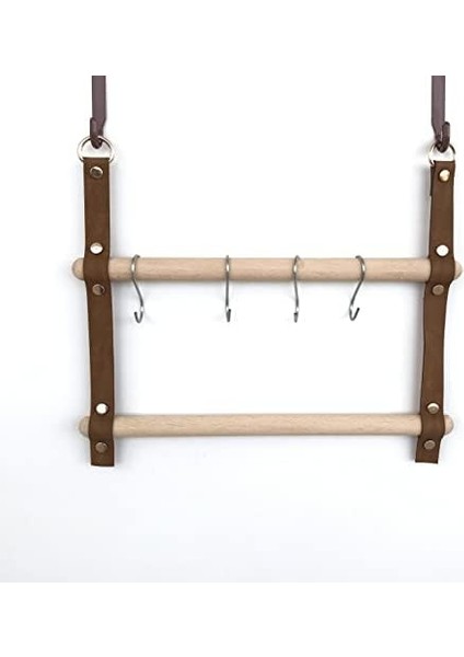 Menashop Tezgah Üstü Folyoluk Streçlik ve Kağıt Havluluk Düzenleyici LZ01- Mutfak Organizer Baharatlık Elbezi Havlu Askısı (Tarçın)