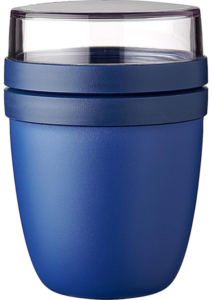 - Ellipse Yemek Kabı - Pratik Müsli Kabı, Yoğurt Bardağı, To Go Bardağı - Derin Dondurucu, Mikrodalga Fırın ve Bulaşık Makinesi Için Uygundur - 500 ml - Canlı Mavi