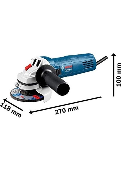 Professional Gws 750 S Avuç Taşlama Makinesi-Devir Ayarlı (750 W, Disk Çapı: 115 Mm, 2.800-11.000 Dev/dak) modelleri