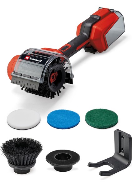 Akülü Yüzey Fırçası Pıcobella 18/90 Power X-Change (18 V, Akülü Temizleme Fırçası, Su Sıçramasına Karşı Koruma, 2x Fırça, 3x Temizleme Pedi, Duvar Braketi Dahil, Aküsüz)