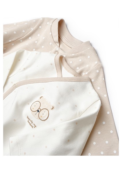 Baby Cosy Organic BabyCosy Organic Wear Bebek Hastane Çıkış Seti 10'lu Ekru - Bej - Organik Pamuk -Baby Cosy Organik fırsatları