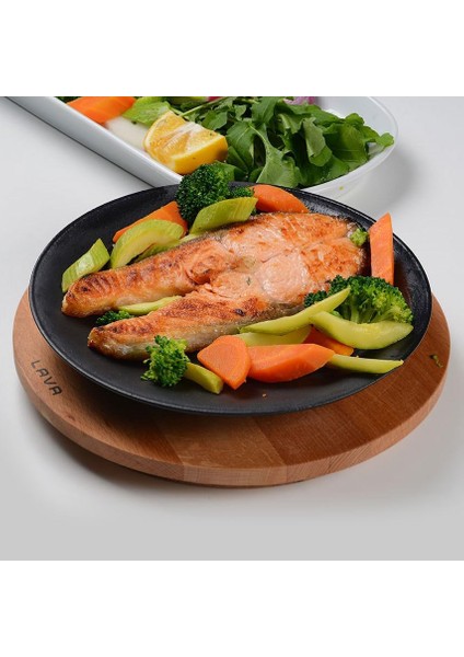 Döküm Yuvarlak Tabak, Çap 25, Ahşap Altlıklı - Lv As 170 modelleri