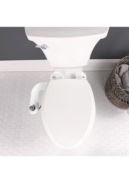 Slimedge Basit Bide Tuvalet Takımı, Beyaz, Çift Nozzle, Taze Su Sprey, Elektriksiz, Kolay Montaj, Pirinç Giriş ve Iç Valf fiyatları