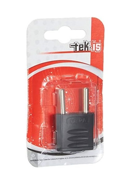 Menashop 520252 Fiş Amerikan Adaptör, Siyah