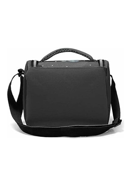 Termal Astarlı Dinazor - Siyah Gri Çantası - Okul Beslenme Erkek Okul High Yeni