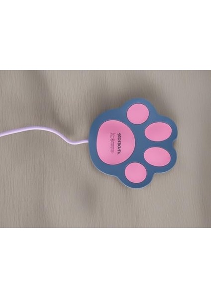 Menashop Pati Şeklinde USB Bardak Isıtıcı, Bardak Altı Isıtıcı, Şirin ve Pratik Tasarım, Su Geçirmez Yüzey, Kompakt ve Hafif, Ofis ve Ev Kullanımı Için Ideal, Enerji Tasarruflu