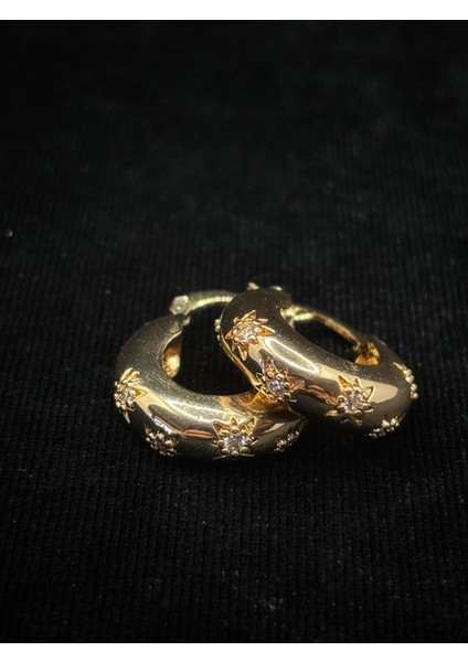 Xupıng Jewelry Altın Kaplama Yıldız Desenli Halka Küpe fiyatları