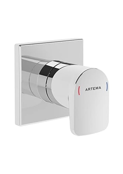 Root Square A42729 Ankastre Stop Valf, Sıva Üstü, Krom