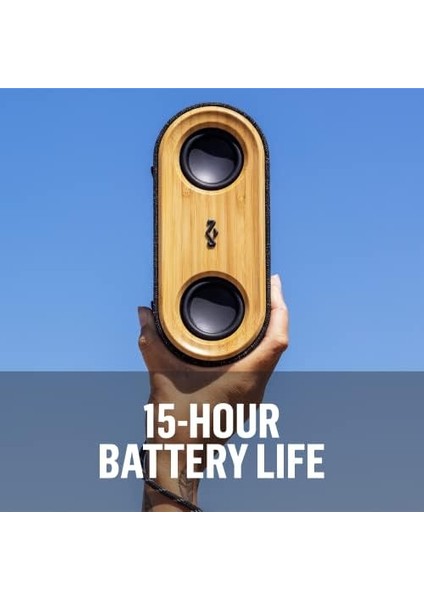 Menashop Get Together 2 Mini Taşınabilir Bluetooth Hoparlör. Sürdürülebilir Malzemelerden Yapılmış Kablosuz Seyahat Hoparlörü, 15 Saat Çalma Süresi, Mikrofon, 20 W Dış Mekan Hoparlörü