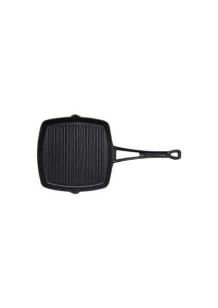 Menashop Döküm Izgara Tava, Metal Kulplu, 26X26 cm