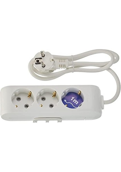 Multi-Let Üçlü Priz Topraklı Kablolu Çocuk Korumalı 1 mt