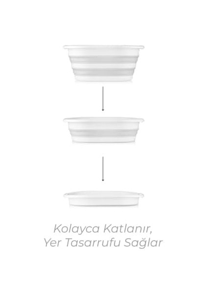 Kapısı Katlanabilir Silikon Akordiyon Çamaşır Sepeti Sele 27 L (27 Litre) fiyatları