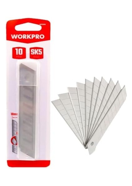 WP212002 18 mm 10 Lu Maket Bıçağı Yedeği