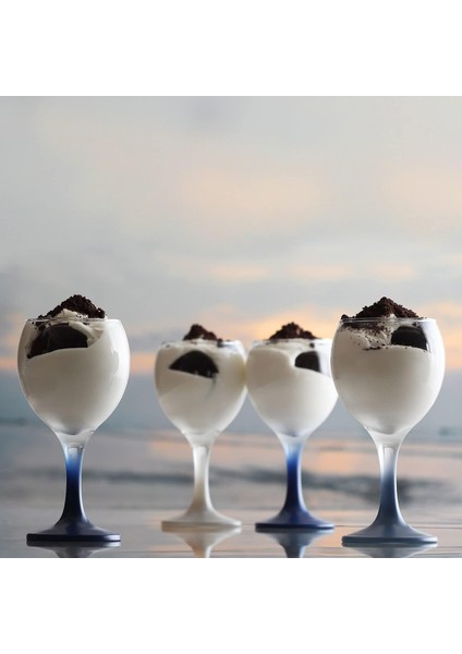 Misket 3'lü Kırmızı Şarap Kadehi