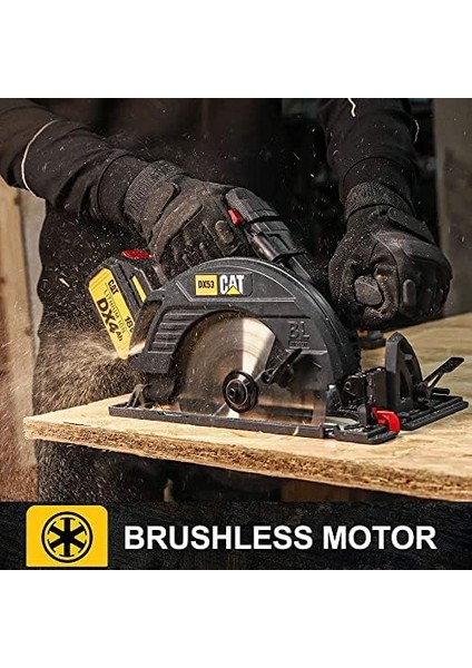 DX53B 18VOLT Kömürsüz Profesyonel Daire Testere, Akü Dahil Değil