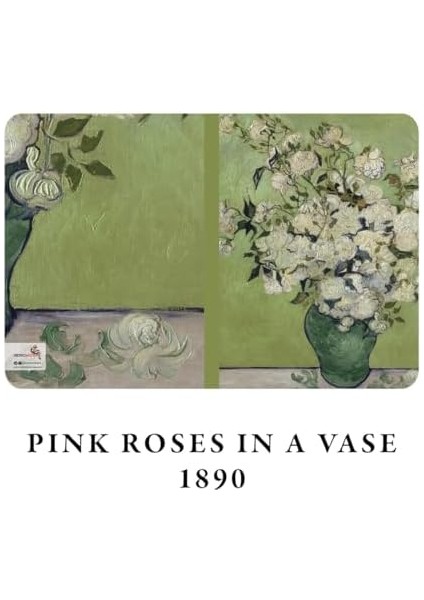 Flowers Series - A5, Van Gogh 4'lü Defter Seti Iıı, Çizgisiz, Toplam 256 Sayfa, Her Biri 64 Sayfa, Tel Dikiş, Esnek Kapak, Oval Kenar, Tuval Doku, 60 Gram, Sarı Krem Renk