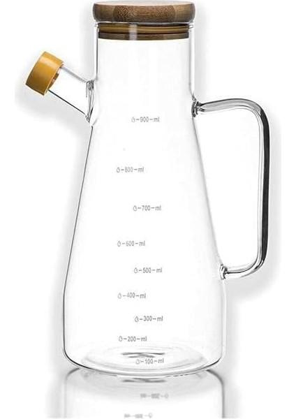 Borosilikat Cam Master Chef Model Yağdanlık [bambu Kapaklı] fiyatları