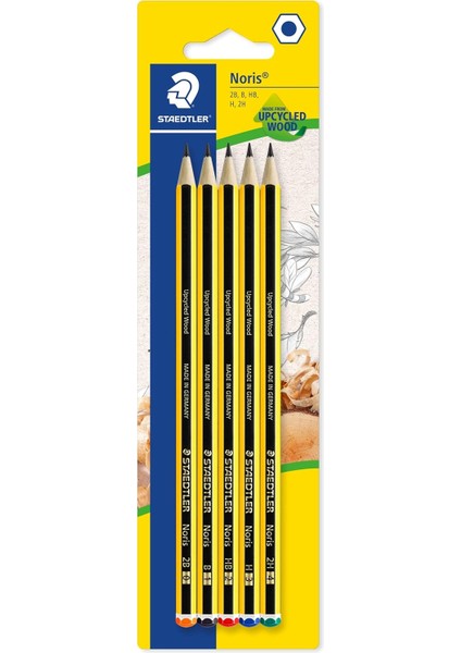 120S BK5D Noris Kurşun Kalem 5'li Blister 2b, B, Hb, H, 2h