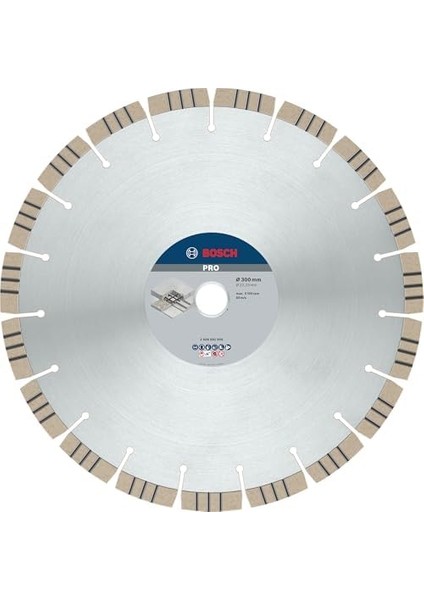 Elmas Kesme Diski Beton Için En Iyisi, 300 x 22,23 x 2,8 x 15 Mm, 2608602656