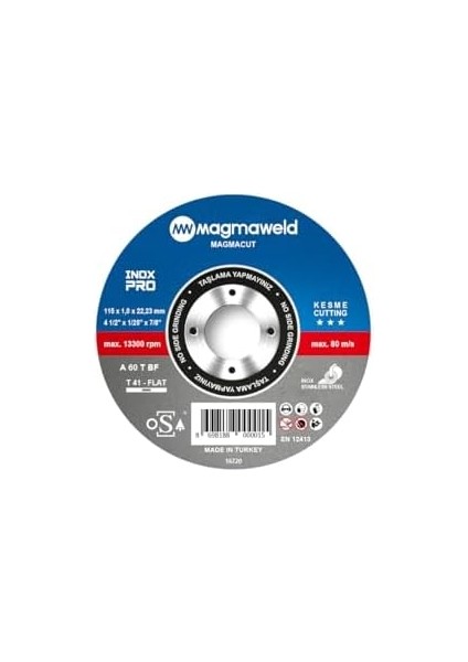 Magmacut Inoxpro 115X1.0X22 mm 25 Adet