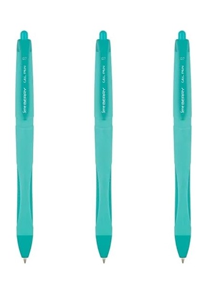 Berry Jel Kalem 07MM Pastel Nane Yesılı 3lü Set