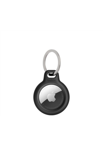 Menashop Airtag Için Anahtarlıklı Secure Holder - Siyah