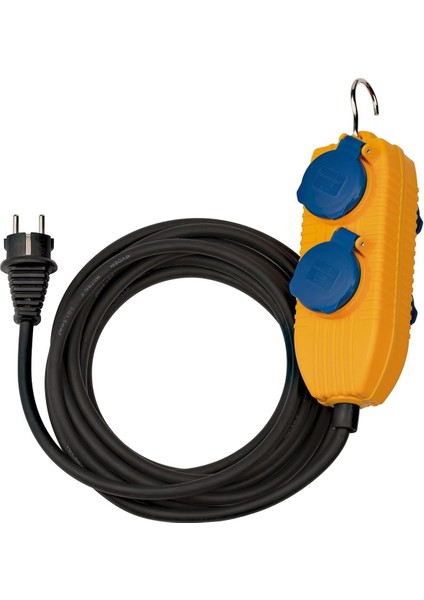 1151740010 Baustellenkabel IP54 Powerblock 10 M H07RN-F3G1,5, Siyah