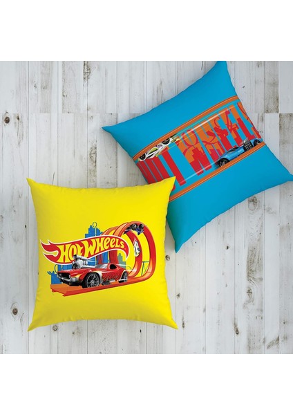 Menashop Fast Lisanslı Karakter BASKILI Pamuk Kırlent, Çok Renkli, 40 x 40 cm