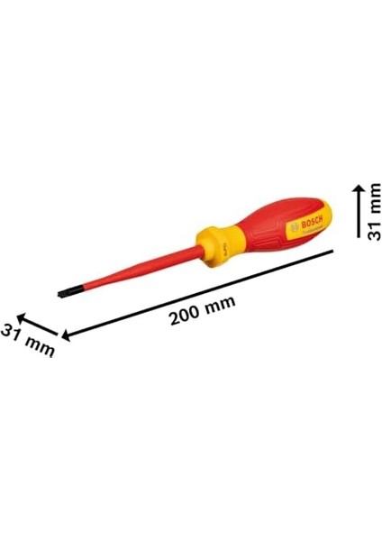 Menashop Professional Vde Tornavida Sl/pz 1 x 100MM (1x Tornavida Sl/pz 1 x 100MM)