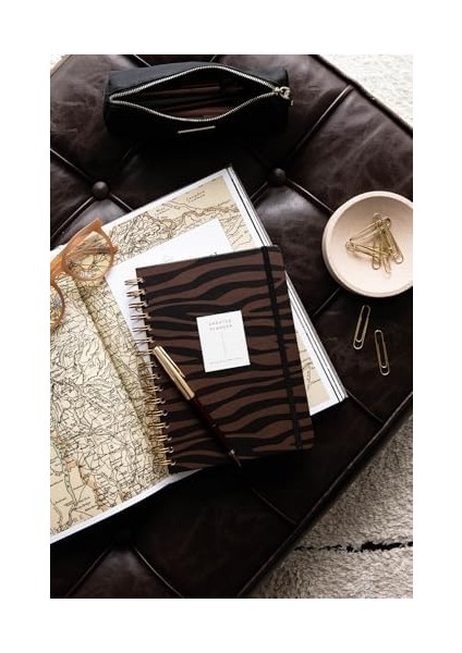Spiralli Süresiz Planlayıcı Ajanda Kahverengi Zebra- 15x21 modelleri