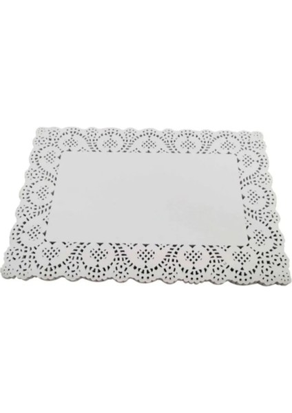 Dantel Kağıt Servis Altlığı Dikdörtgen 32 cm x 45 cm 100 Adet